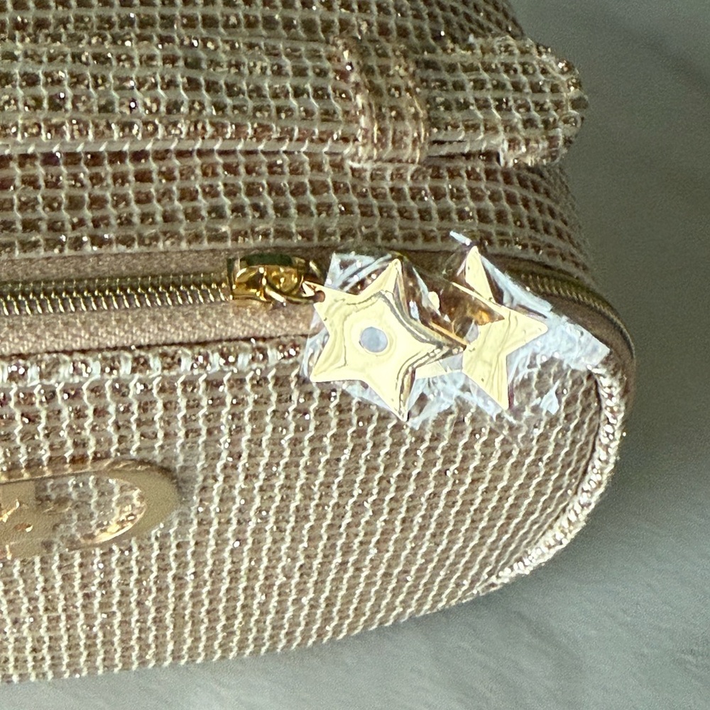 Dior Gold Sparkle Holiday 2025 Cosmetic Bag New - Picture 5 of 9
